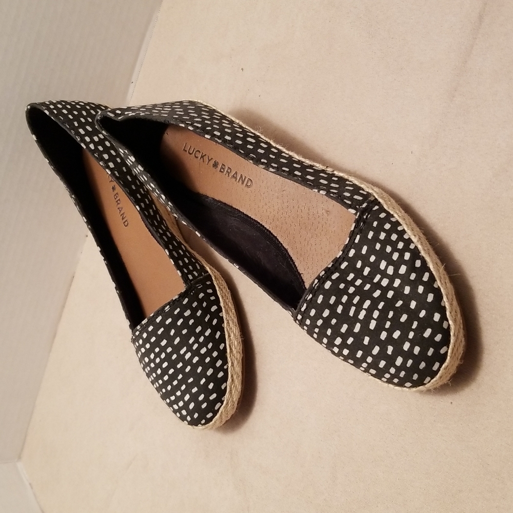 Lucky Brand Espadrille Low Slides, Size 8
